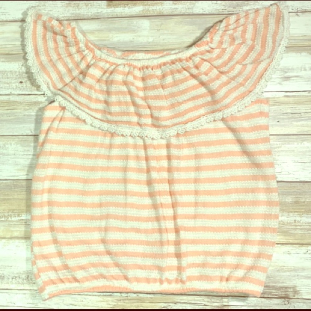 Speechless knitted girls ruffle top